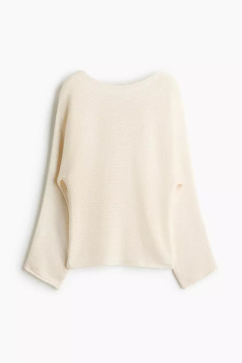 Boat-neck jumper