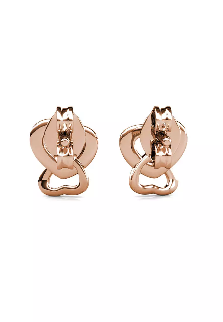Gentle Love Earring Rose Gold - Anting Crystal by Her Jewellery