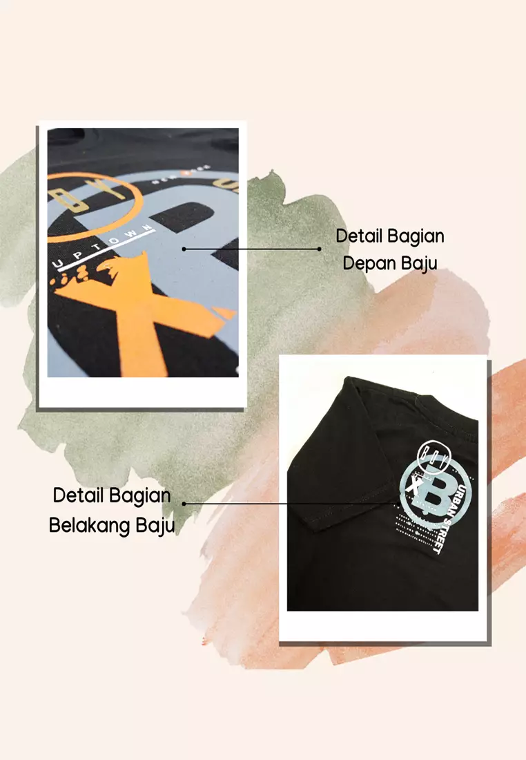 Wakakids Kaos Atasan Baju Anak Laki Laki Usia 1 Tahun Hingga 4 Tahun Motif Boy Urban Street 3981 Turkis