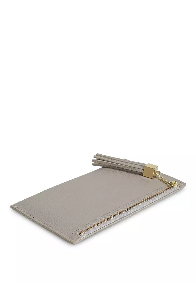 Pebbled Pouch With Card Holder