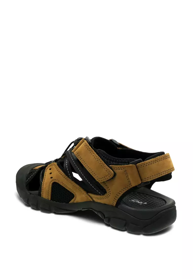 Men Slip On Faux Leather Classic Casual Sandals - 250441263