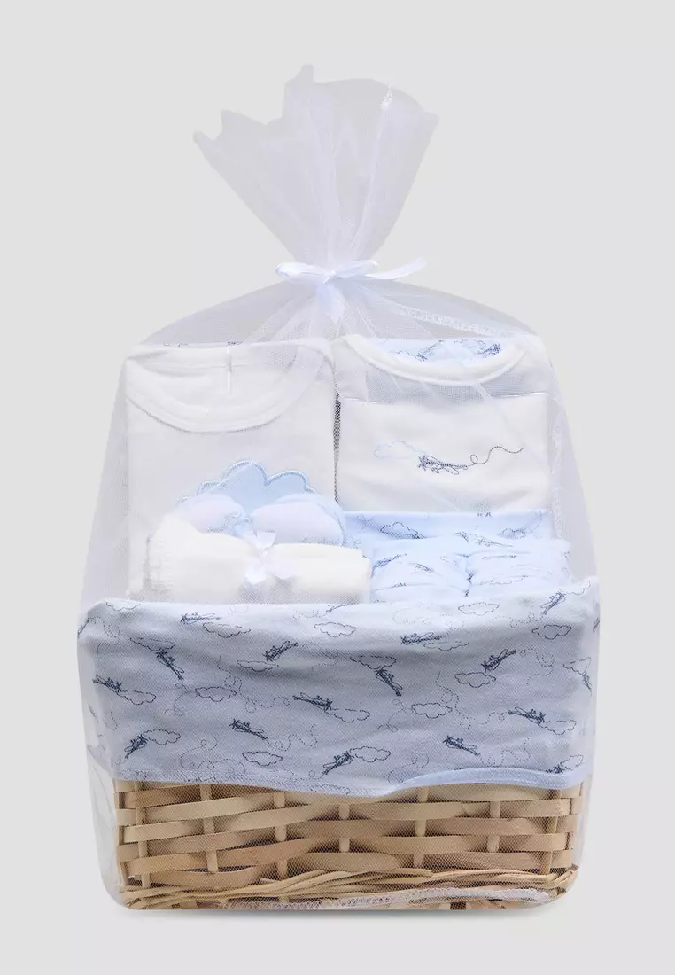 Babyshop Set Of 11 Juniors Clothing Gift Set With Aeroplane Print