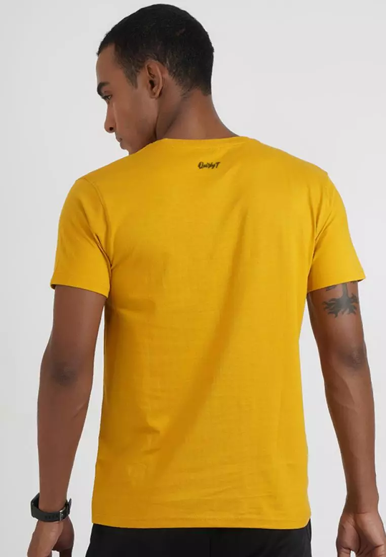 Be The Best Yellow Cotton Short Sleeve Essential T-Shirt