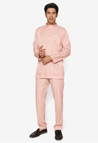 Lubna Homme pink Baju Melayu Cekak Musang 1312BAAC10323EGS_1