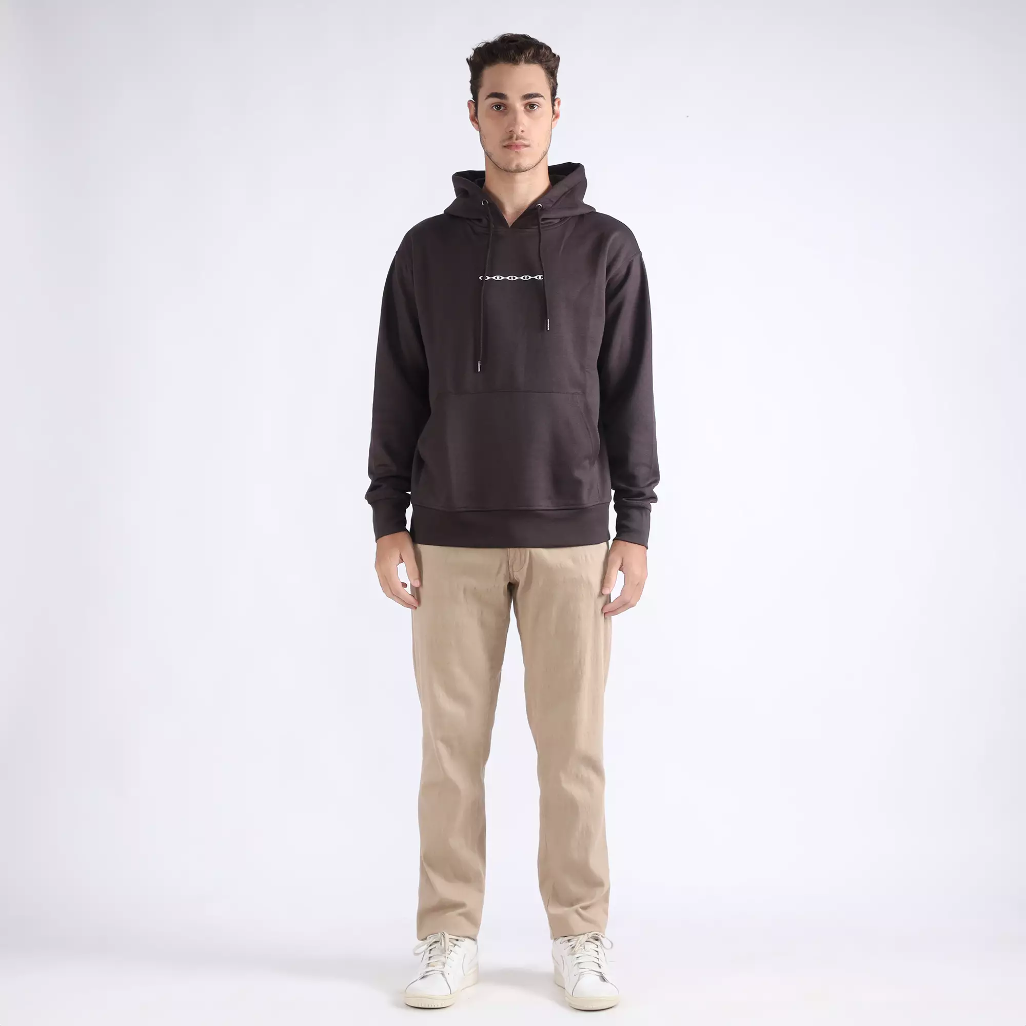 FACILITY by LARUSSO - Arrow Graphic Hoddie - Chocolate Torte