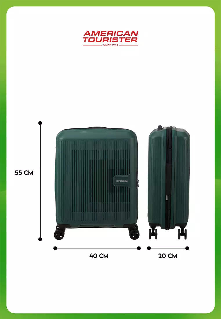 Bundle American Tourister Aerostep Large Dark Forest + Aerostep Cabin Dark Forest
