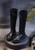 Twenty Eight Shoes black Elastic PU Leather Boots CB3259 F617FSHF000F24GS_7