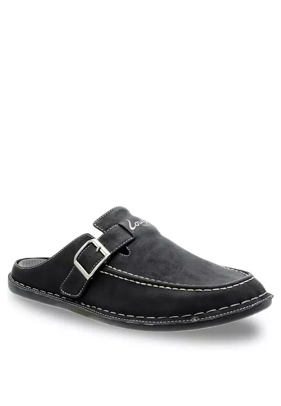 Loafer sandals online leather