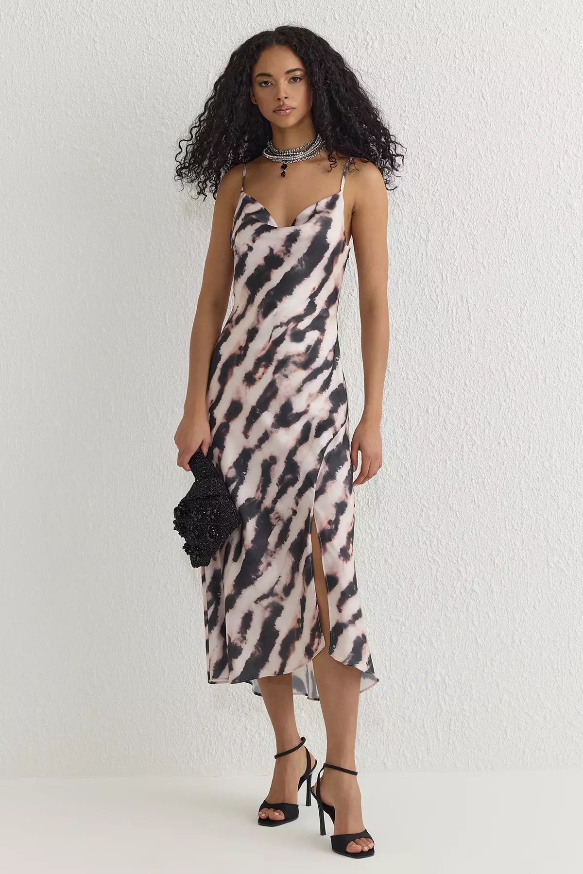 Cowl Neck Slip Dress