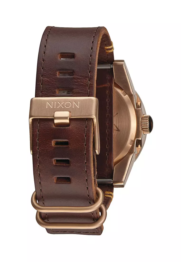Corporal Leather 48mm - Rose Gold/Gunmetal/Brown (A2432001)