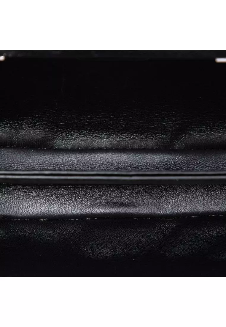 Pre-Loved Prada Universal Studios Leather Thunder Frankenstein Clutch With Chain