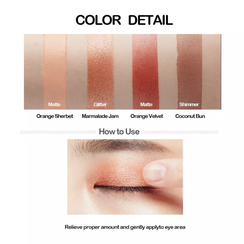 Holika Holika Piece Matching Shadow Palette Orange Velvet