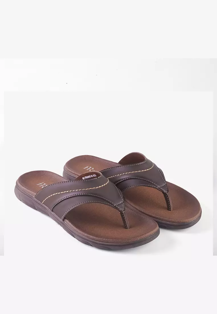 Sandal Jepit Pria Flip Flop Kulit Anti Slip M.Franz 01