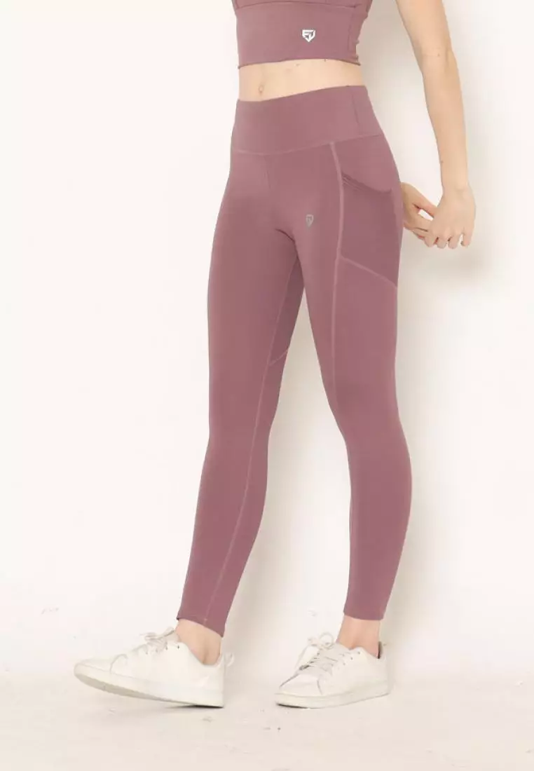 FITWEAR - ROSE SPORT LEGGING POCKET PJ MEDIUM WAIST - LAVENDER
