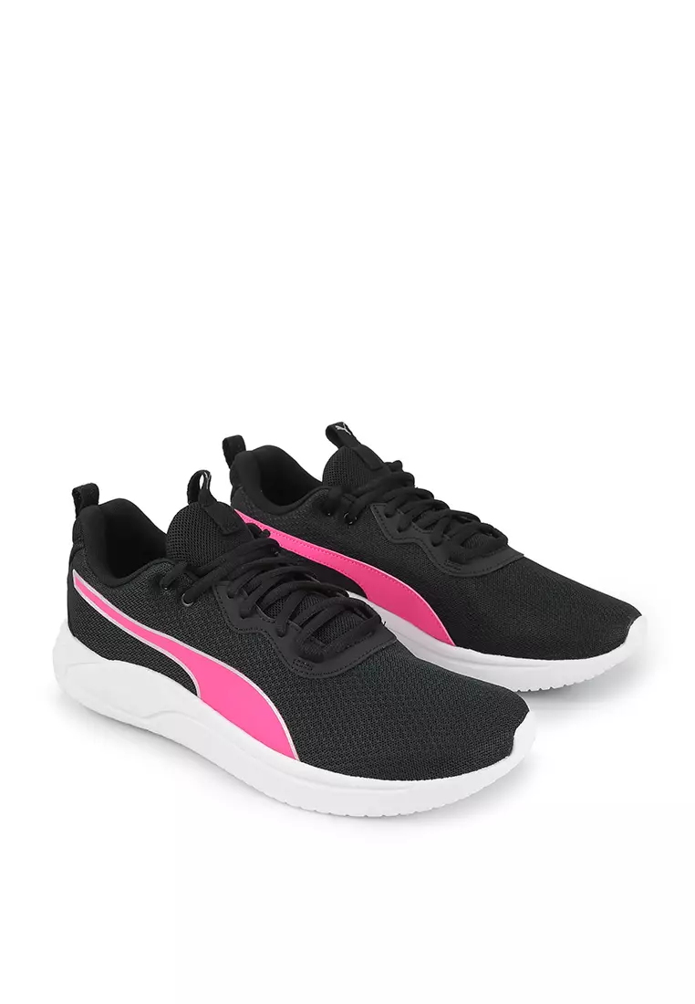 Puma shoes pink and black sale