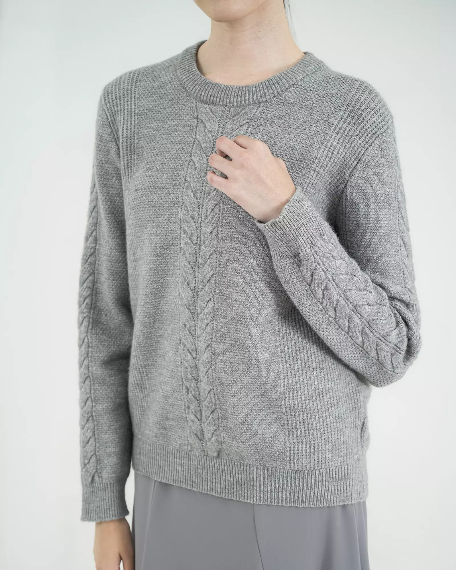 Geulis.id SANIELA KNIT - Grey
