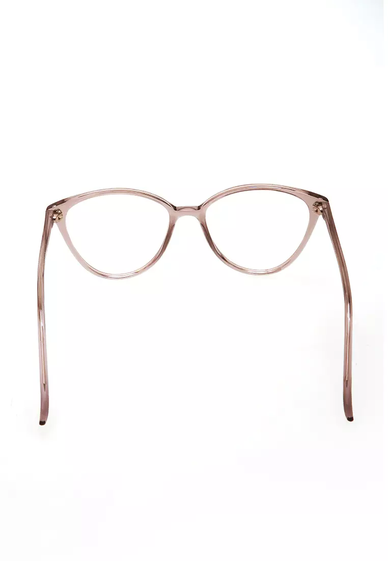 Kiano Kacamata Wanita Cat Eye Design Glasess Frame Material Plastic ORIGINAL - Brown