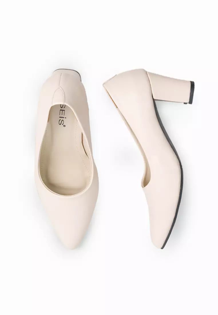 SEIS Vomo Sepatu Kerja Wanita | Sepatu Heels Wanita Hak 7 cm