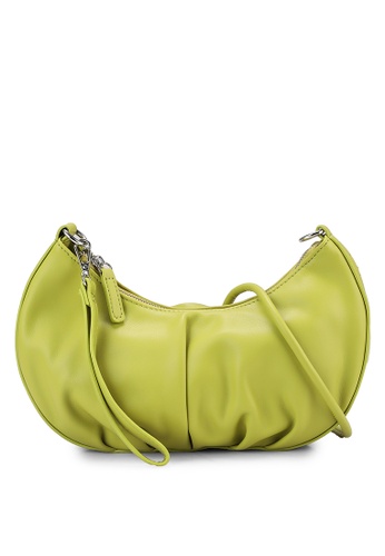 Red's Revenge green Eloise Ruched Hobo Bag 8A002AC1BE169CGS_1