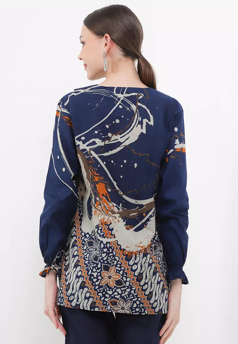 Tyaga Blouse Batik Premium Wanita Casual Modern