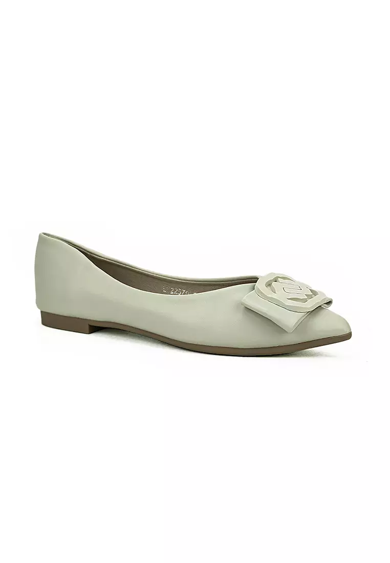 Light gray womens flats online