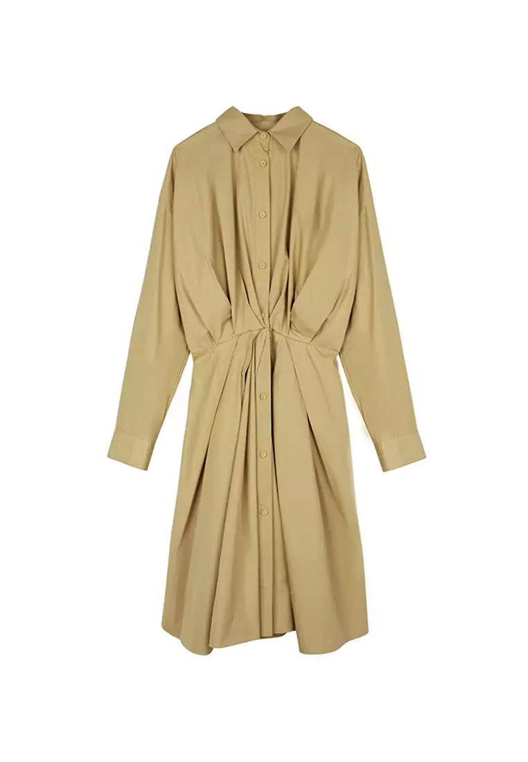 JNBY Women's Shirt-Dress with Straight Silhouette