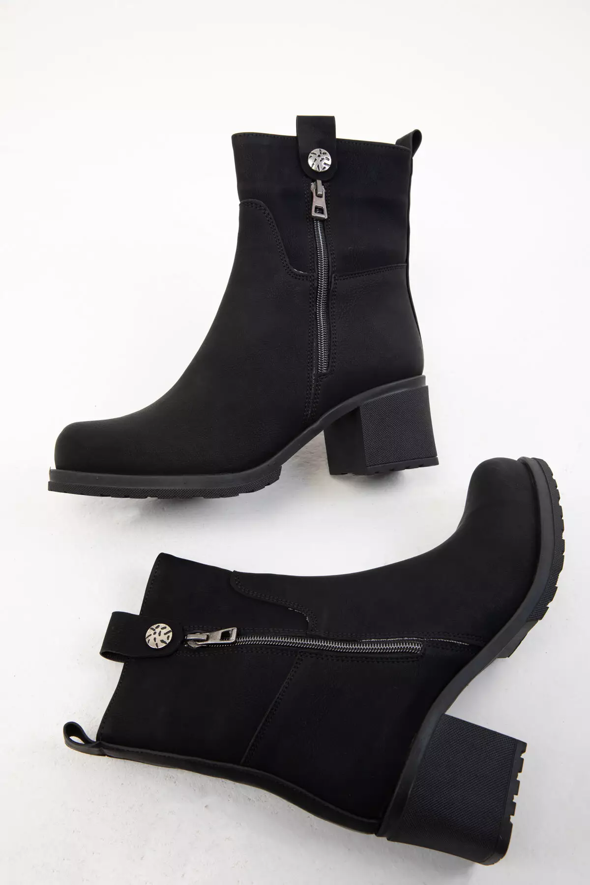 Black Matte Women's Boots & Booties 20045
