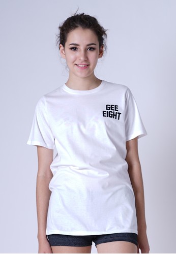 Gee Eight Big G8 White Tees (T070 FH)