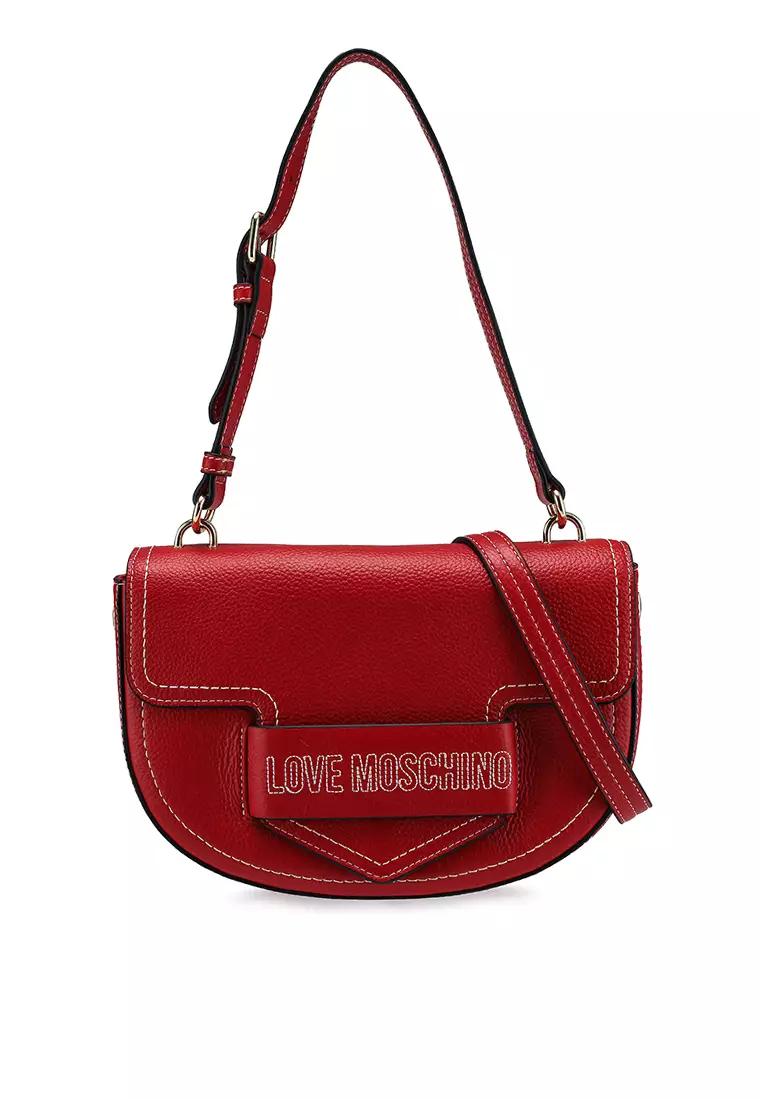 Moschino red crossbody bag discount