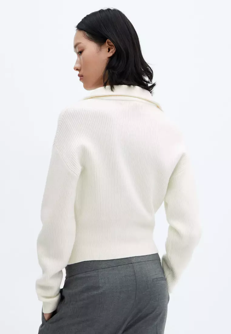 Jual Mango Zip Neck Jumper Original 2025 | ZALORA Indonesia