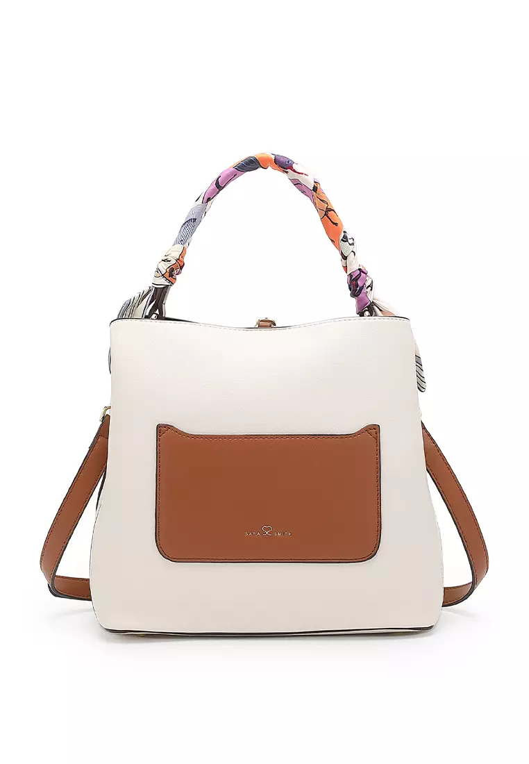 Women's Top Handle Bag / Sling Bag / Crossbody Bag (Tas Selempang / Tas Tangan) - Putih