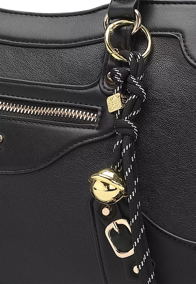 Women's Top Handle Bag / Sling Bag / Crossbody Bag (Tas Selempang / Tas Tangan) - Hitam