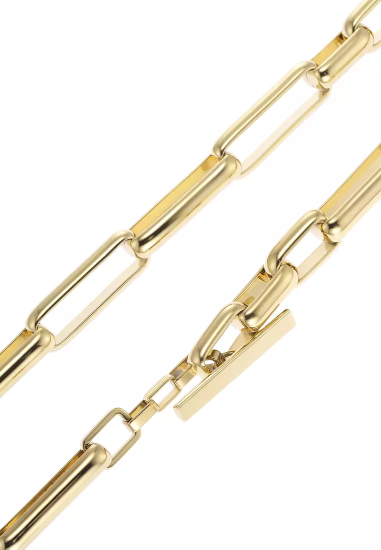 Fossil Female's Archival gold Stainless Steel Necklace JOF00971710