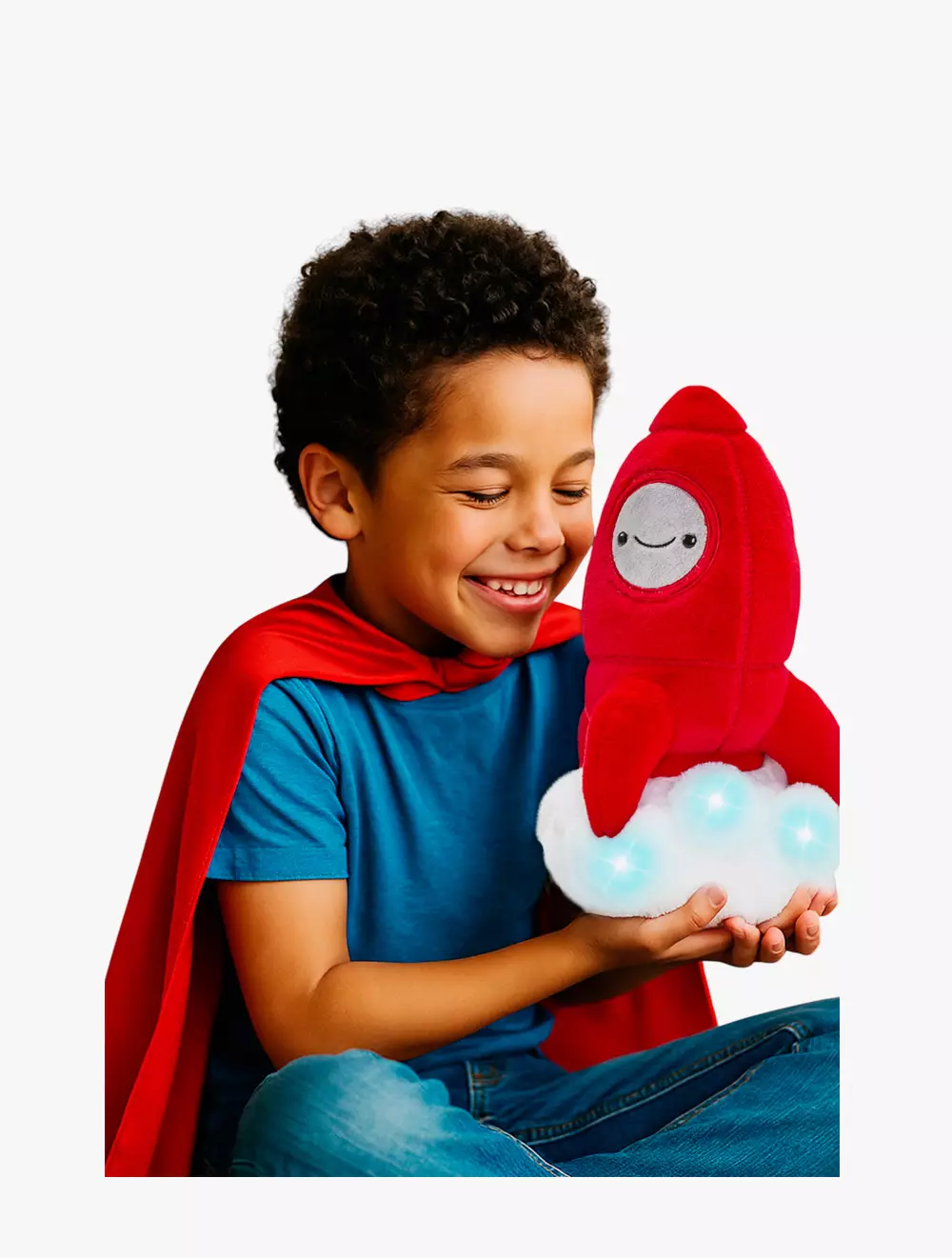 FAO Schwarz Toy Plush LED with Sound Space Rocket 11inch  - FSZ1101026350