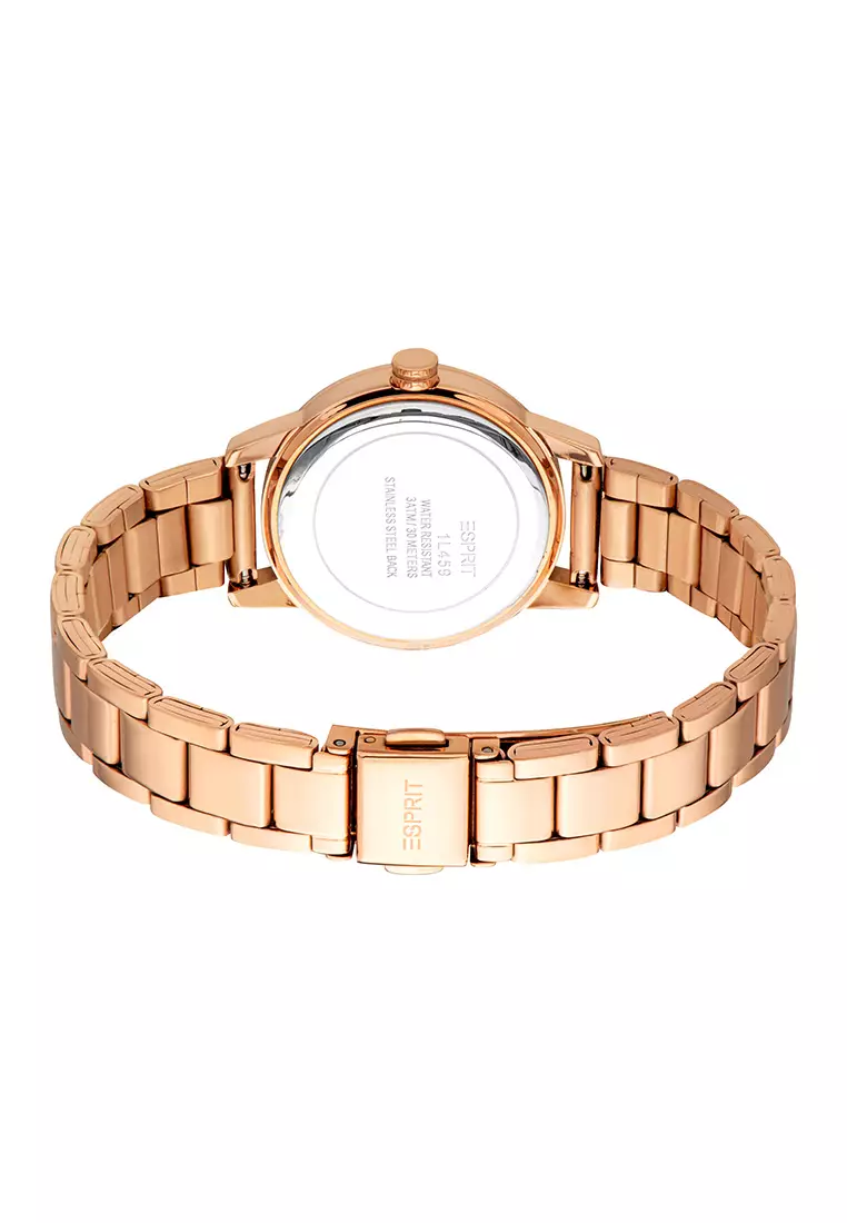 Esprit Daisy Rose Gold Stainless Steel Analog Watch For Women EES1L459M0045