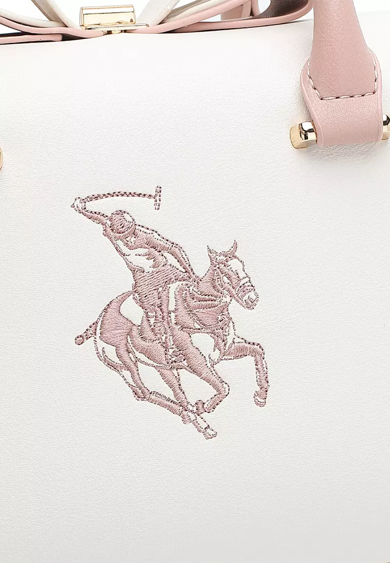 Logo Top Handle Bag / Sling Bag / Crossbody Bag (手拿袋 / 斜孭袋) - 粉紅色