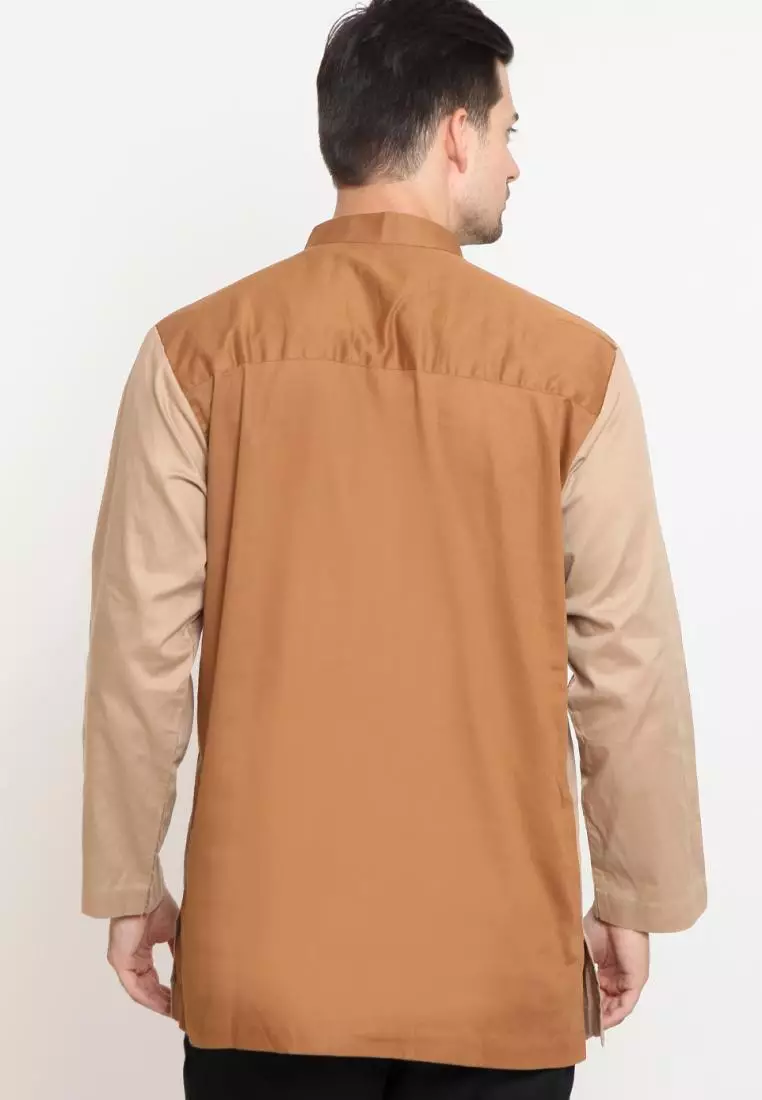Baju Koko Pria Muslim Zayidan Ghani - Cream