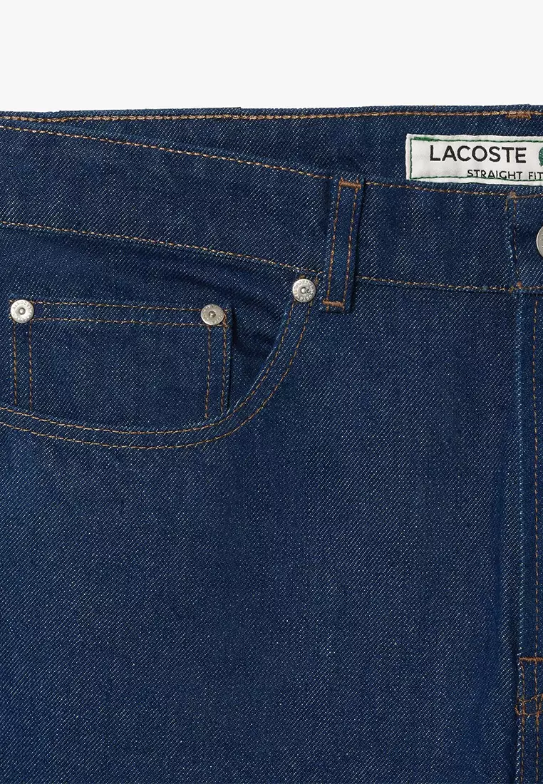 5 Pocket Straight Cut Indigo Jeans