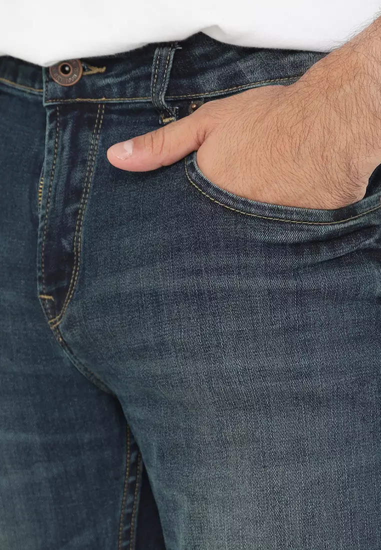 Celana Jeans Df Slim Fit Navy/Medium Blue