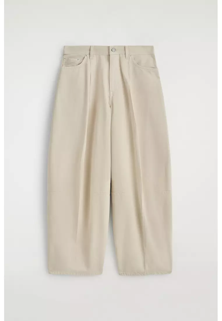 TWINE BARREL-LEG JEANS