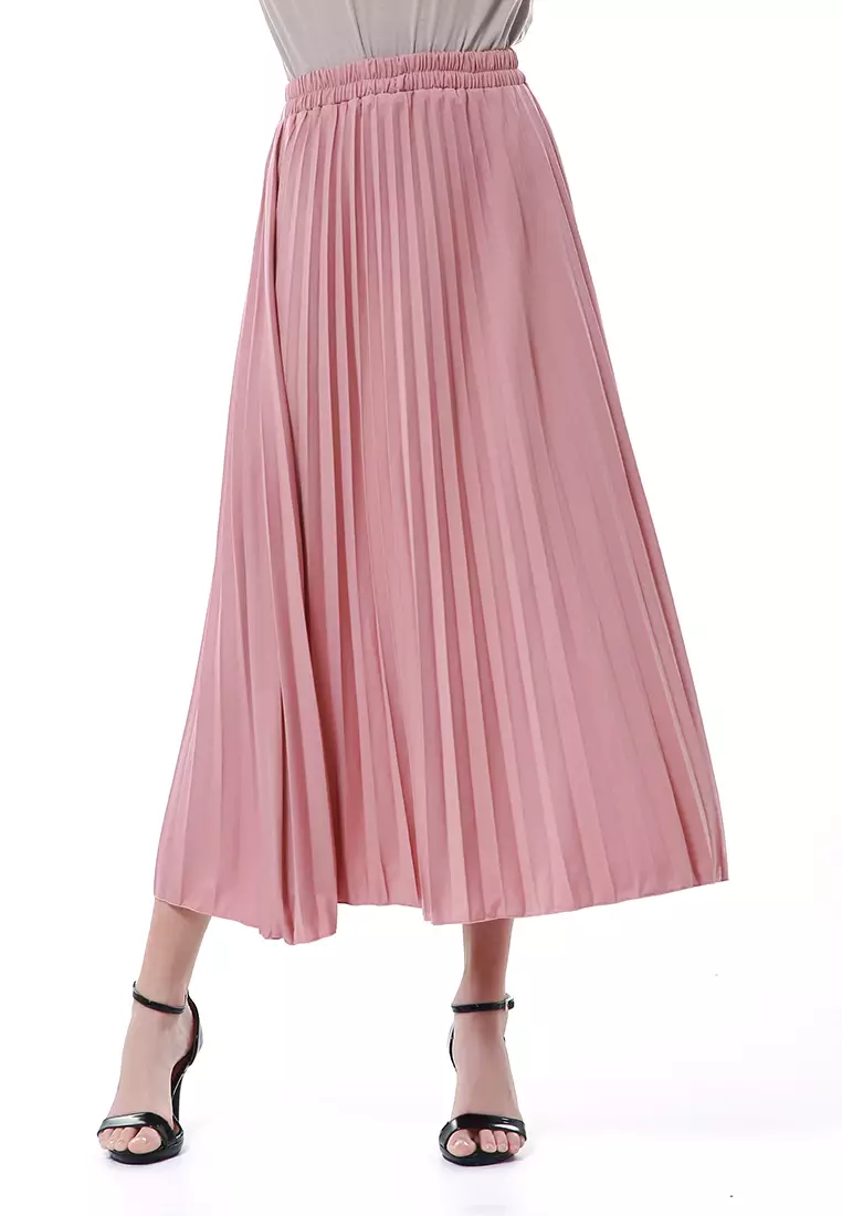 Nashywa Rok Bawahan Muslimah Wanita Regular Fit Premium Quality - Taffypink