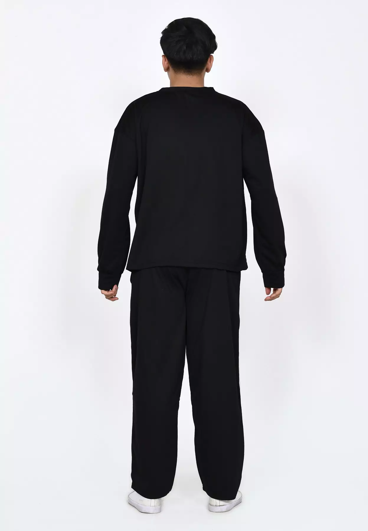 Tristan Set Sporty Wear BLACK- Setelan Training Pria Running Gym Casual Sport