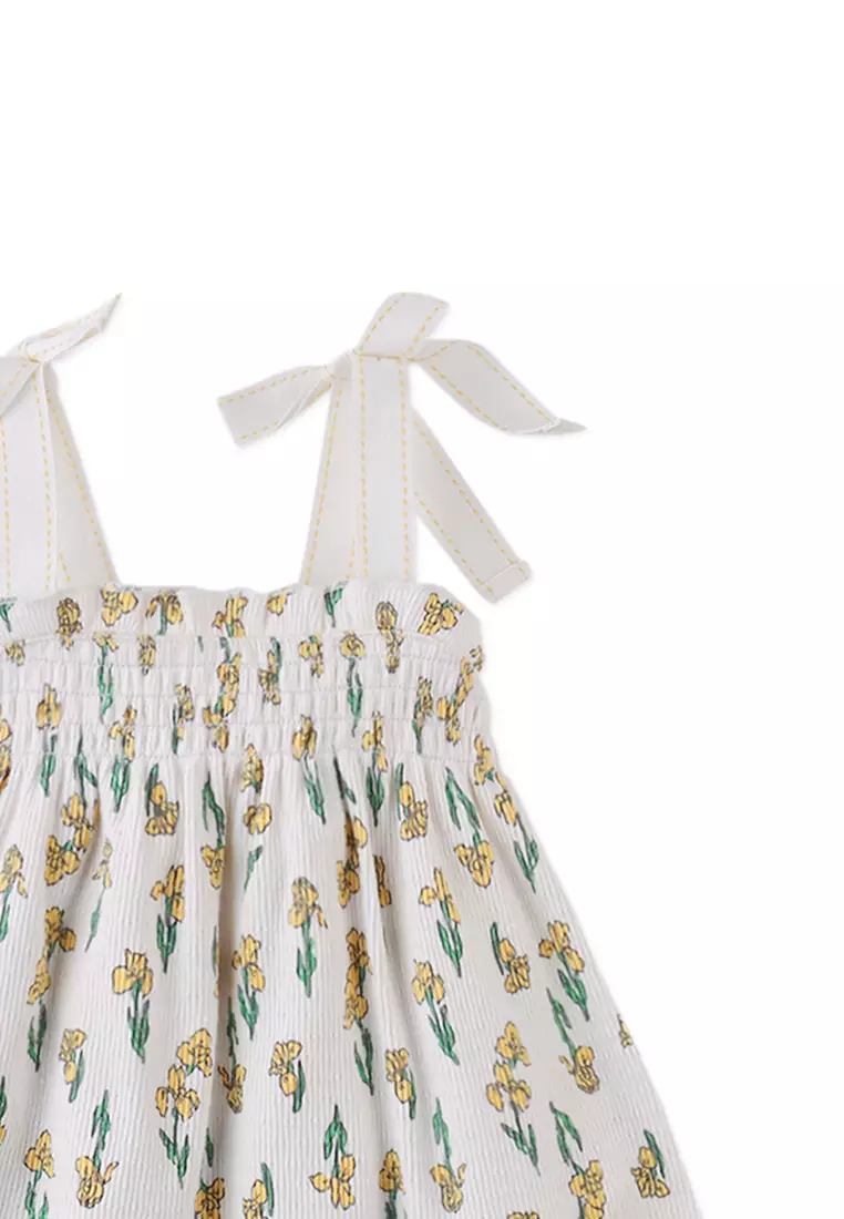 Baby Suzie Jersey Dress with Smocking & Bows