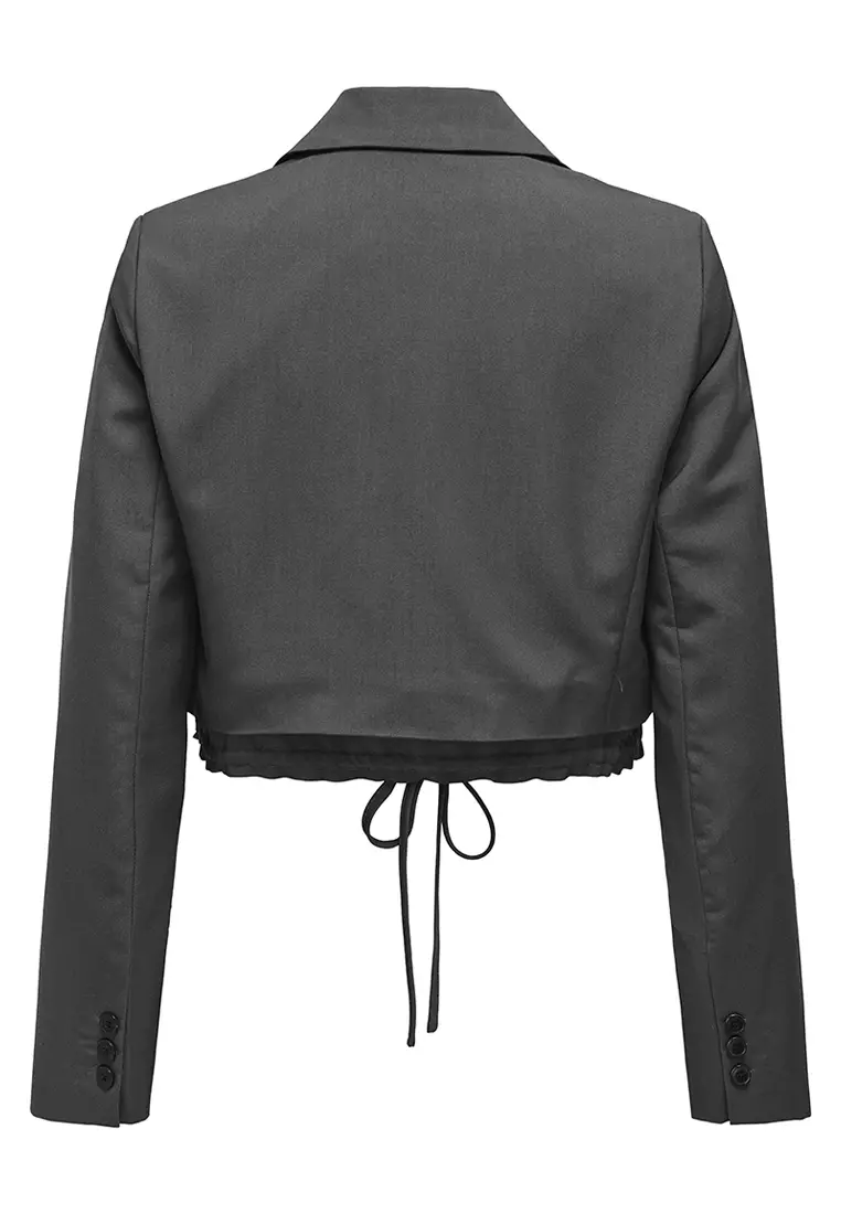 Alana Long Sleeve Short Tie Blazer