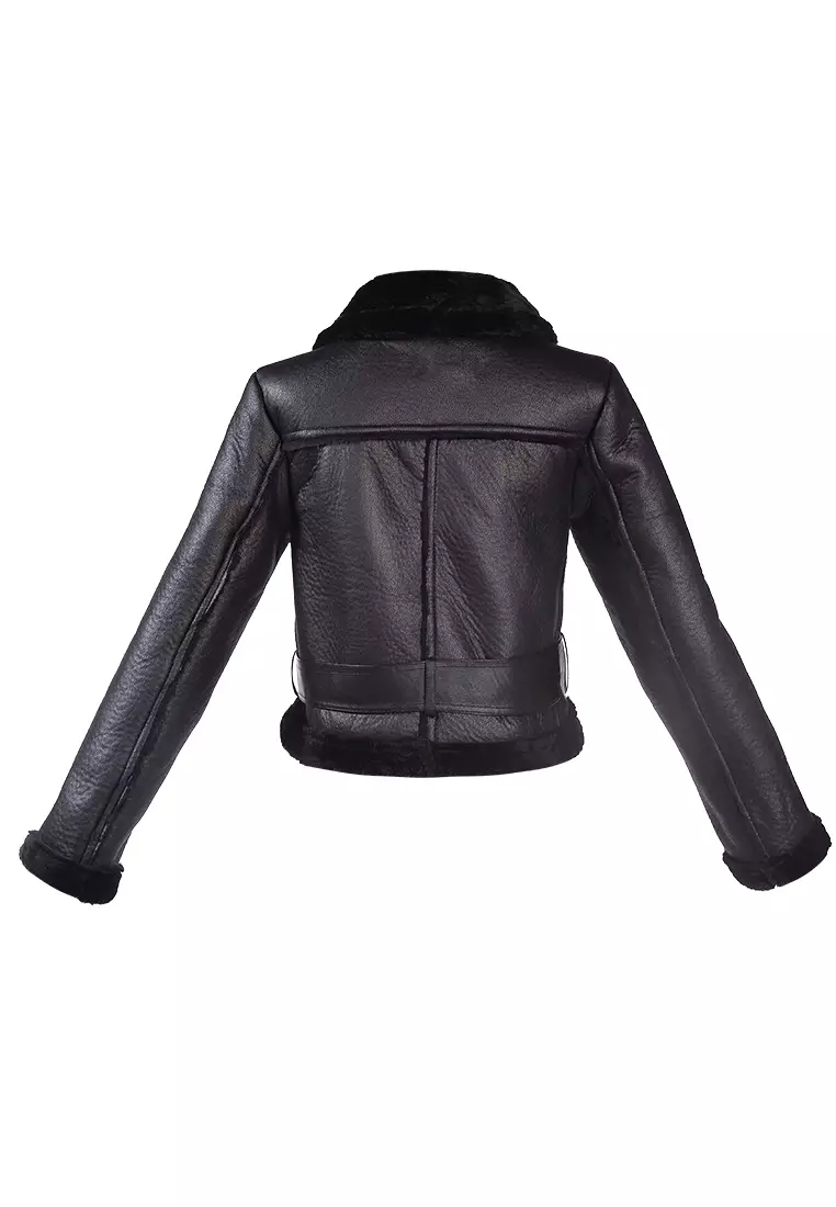 Fur hot sale motorcycle jackets