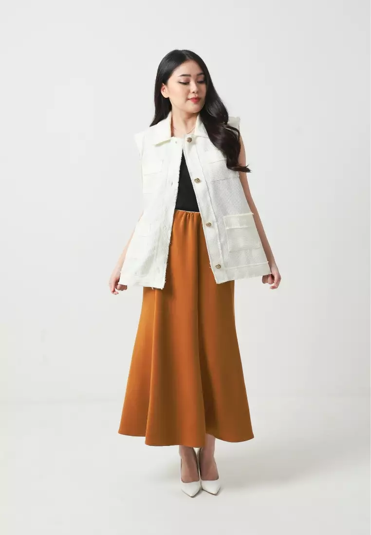 xtramiles Ladies vest noa vest broken white