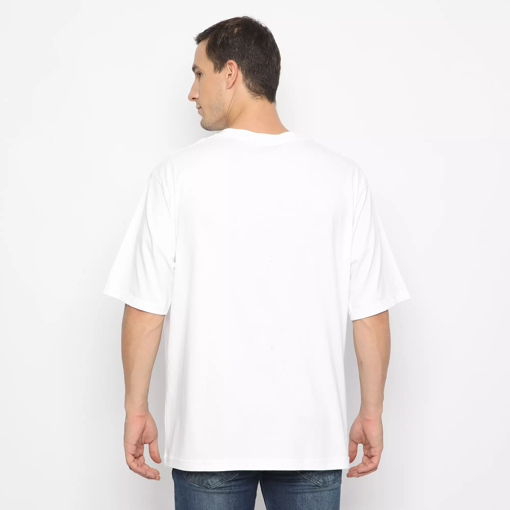 Simple Perfect Kaos Polos Oversize Cotton Lengan Pendek | Kaos Unisex Kaos Oversize Pria Basic White