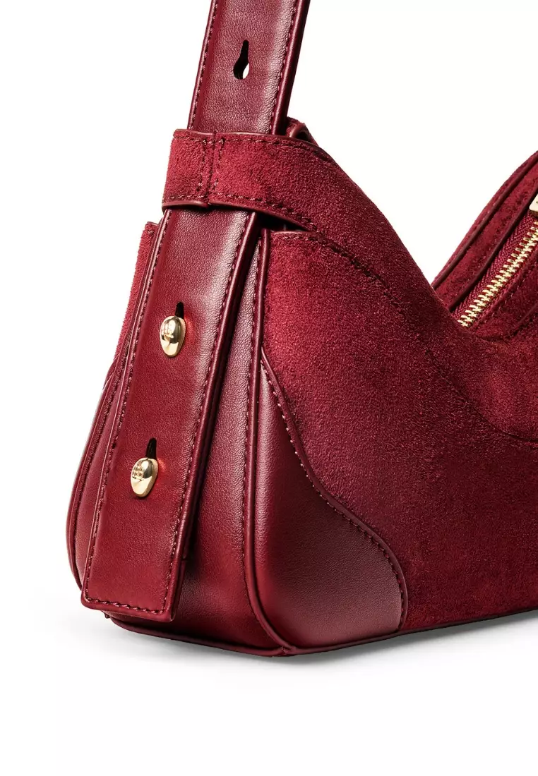 Tanga Bag Suede - Cranberry