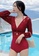 Its Me red Sexy Lace Big Backless One-Piece Swimsuit 8429CUS1048112GS_4