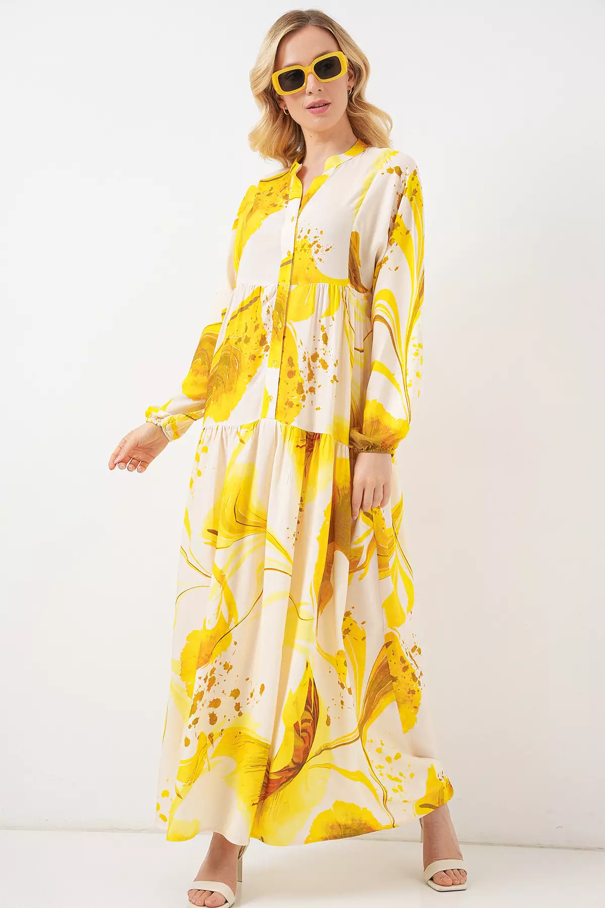 Modest Printed Maxi Dress